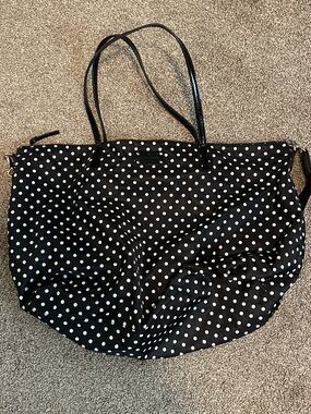 Kate Spade Black White Polka Dot Large Bag